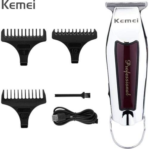 KEMEI USB Hair Clipper Professional Electric Hair Trimmer Barber Shaver Intelligent Trimmer Beard Men Hair Cutting Machine F30