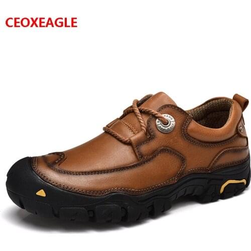Mens Casual Shoes Moccasins Genuine Leather Flats British Style Zapatos Hombre Lace Up Footwear Men Spring&Autumn Chaussures