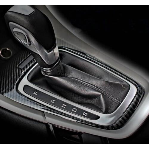 JXKaFa For Ford Fusion Mondeo 2013-2015 Car Interior Mouldings Gear Shift Panel Cover Trim Car Styling ABS Carbon Fiber Style