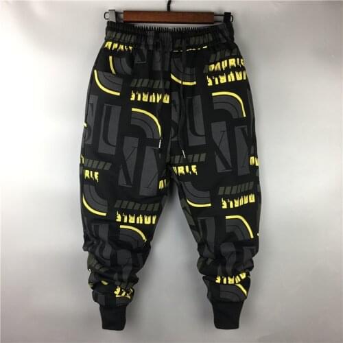 Owen Seak Men Casual Cargo Harem Pants High Street Hip Hop Length Mens Clothing Sweatpants Autumn Winter Black Big Size