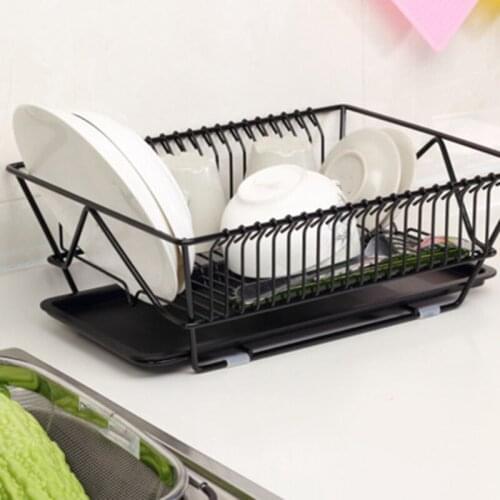 NHBR Kitchen Tableware Drain Dish Rack Large Capacity Dish Drain Basket Multi-Purpose Dish Storage Rack