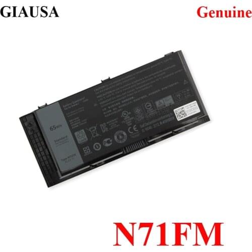 New N71FM battery for Dell Precision M4600 M6600 M6800 T3NT1 65WH