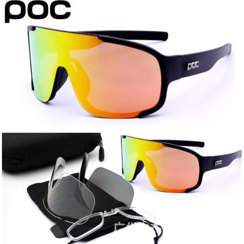 3 Lens Set POC DO Aspire MTB Cycling Eyewear Men Women Bicycle Sun Glasses Polarized Sport Sunglasses Mountain Road Bike Goggles