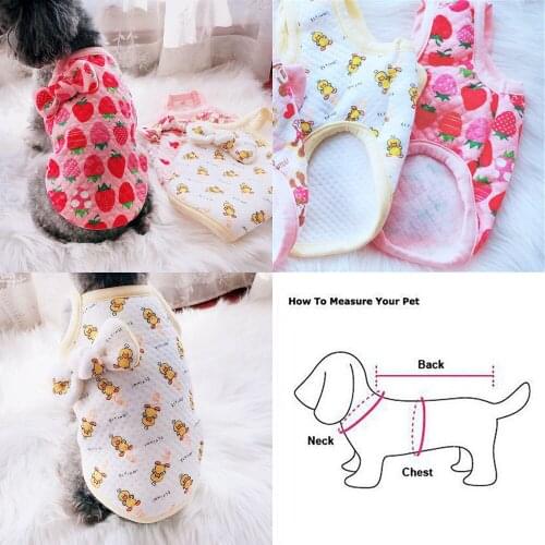 Dog Clothes Winter Pet Clothing Cute Bowknot Camisole Dog Vest Hoodies Coat Outfit Cat Puppy Yorkie Clothing Small Dog Costumes