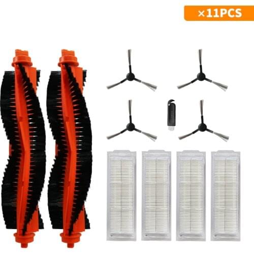 Main Brush Hepa Filter Side Brush compatible with xiaomi STYJ02YM vacuum cleaner parts Conga 3490 Viomi V2 PRO V-RVCLM21B parts