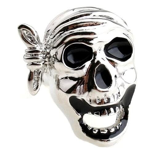 Hot Sale Skeleton Cufflinks for mens Lepton Fashion Skull cuff links Men Shirt Cuffs cufflink custom pirate cuff links gemelos