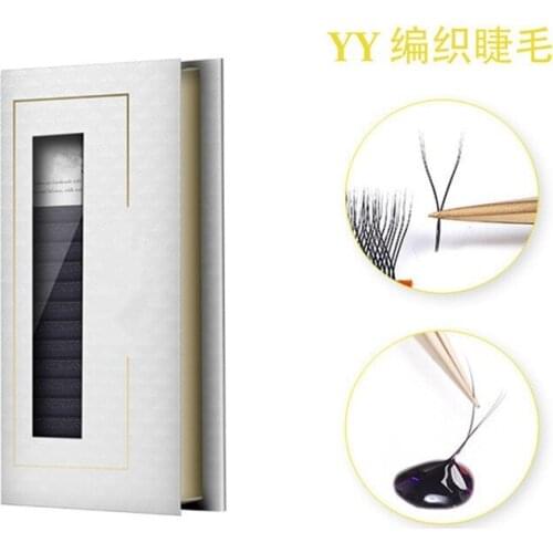 DeceMars YY Shape Black Brown Eyelashes Extensions Two Tip Lashes Curl High Quality Idividual