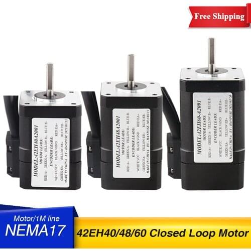 42EH40A2001/42EH48A2001 servo motor NEMA 17 Stepper Motor 17HS4401 2A 0.4N.M and CL42 Closed Loop Servo Driver CNC Controller