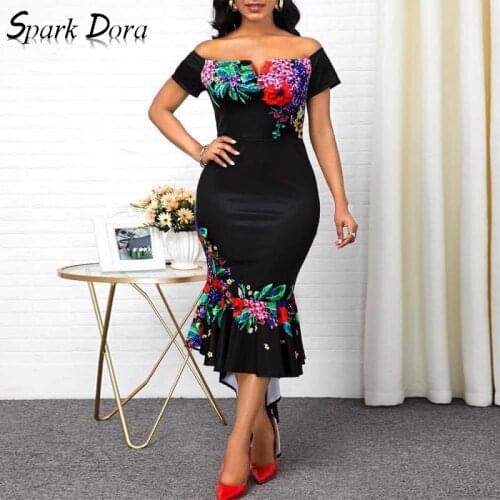 Летние платья с открытыми плечами SparkDora China At AliExpress