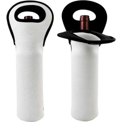 Sublimation Portable Wine Bottle Bag Tote Holders Neoprene Insulated For Protector Beer Cans Water Bottles Home Travel SN491