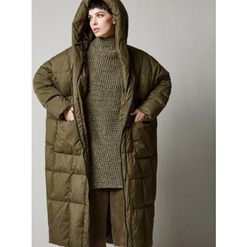 Loose Fitting Design Hooded Down Coat New Fashion Winter Women Coat