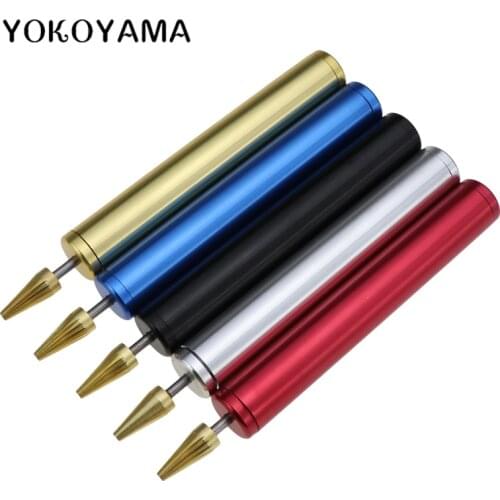 YOKOYAMA DIY Leather Craft Edge Oil Treatment Tool Brass Tip Roller Pen Wallet Edge Leather Craft Oil Paint Roller Leather Tool