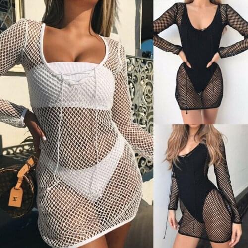 Women Beachwear Swimwear Bikini Beach Wear Cover Up Dress Ladies Summer Sexy Dress