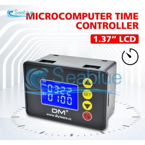1.37 inch LCD Digital Display Microcomputer Time Controller Timer AC 110-220V DC 12V 24V 00:00-99:59 0000-9999S Control Module