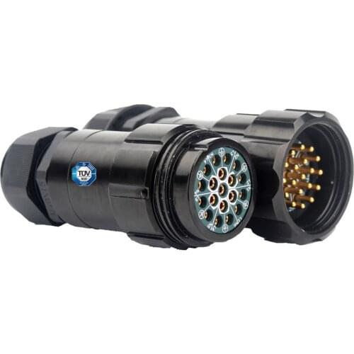 Socapex 19 pin connector for waterproof electrical box