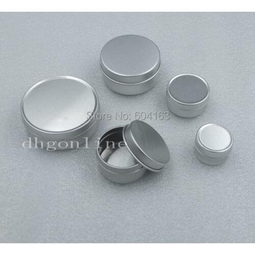 20 PCS 5g 10g 20g 30g 50g Cosmetic Lip Balm Container Pots Tins jar Empty ML Aluminum
