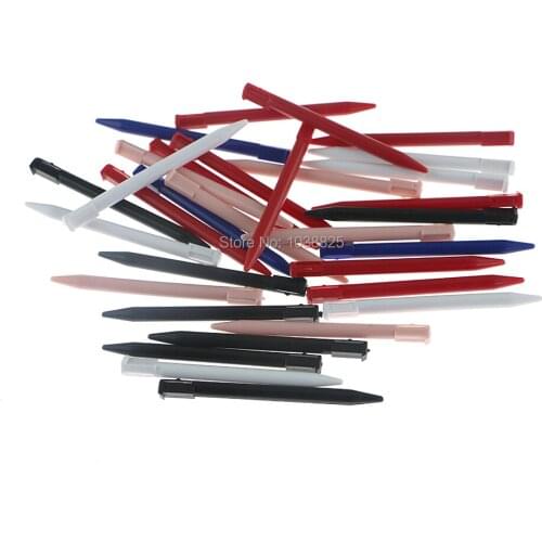 300pcs/lot Pink Black White Red Blue Plastic Touch Screen Pen Stylus For Nintendo 3DS Touchpen