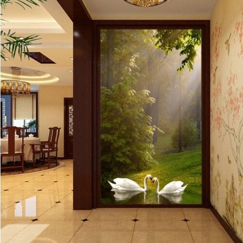 Beibehang home decor 3d wall murals wall paper Couple forest entrance decorative painting papier peint wallpaper for walls 3D