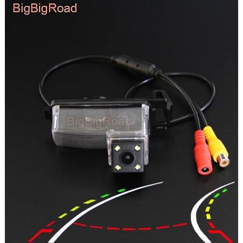 BigBigRoad Car Intelligent Dynamic Tracks Rear View Camera For Nissan Skyline Sentra 350z 370z GT-R Cube Leaf / Infiniti G35 G37