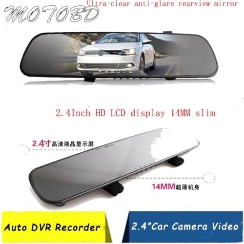 2019 Car HD 1080P Rearview Mirror DVR Camera Auto Car Recorder Cam G-sensor Vehicle Traveling Data Recorder Professonal Gray