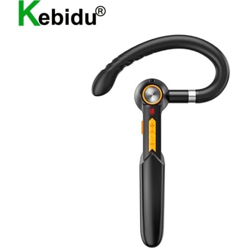 Business Bluetooth 5.0 Earpiece Handsfree Headphones Mini Wireless Earphone Button+Touch Control For IOS/Android Phone Headset