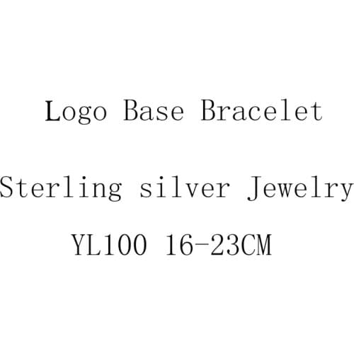 Basis Snake Chain Classical Logo Bracelet Fits Original 925 Silver Charms & Beads Woman DIY Jewelry Making