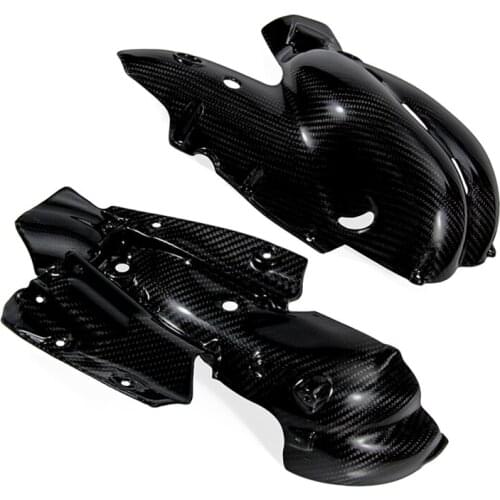 For DUCATI V4 V4S Panigale Carbon Fiber Exhaust Cover Heat Shield Fairing Guard 2018 2019 Motorcycle accessories