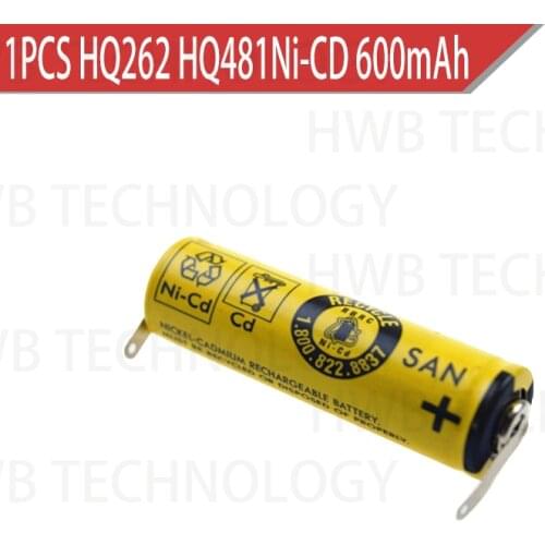 1pcs/lot 1.2v Ni-cd 600 mAh rechargeable battery electric shaver HQ262 HQ481 HQ360 HQ460 HQ5812 GW-P04 Free shipping