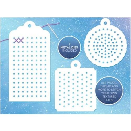 Label Tag Stitch It Collection Metal Cutting Dies Stencil For Scrapbooking Photo Paper Cards Crafts Handmade New Die-Cut