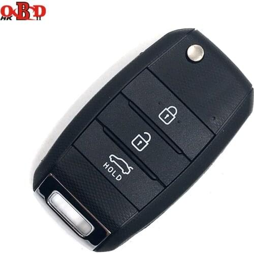 HKOBDII New Folding Flip Remote Car Key Fob Keyless Entry 3 Button 433Mhz With 70 Chip For K3