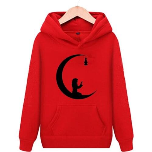 Hoodies baby Autumn Winter Boys girls sweater Sportswear pullover 3D-Print moon Hooded Sweatshirt Gifts for child for Ramadan