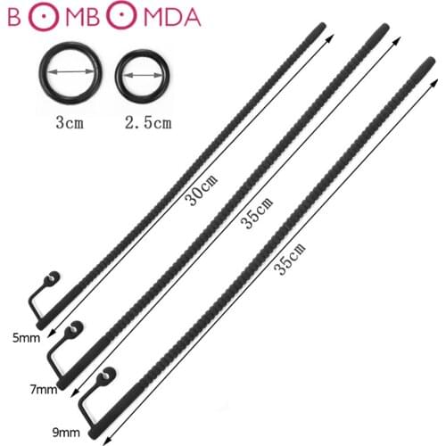 Urethral Sound Catheter Silicone Penis Plug Sounding Urethral Dilators Male Chastity Device Sex Toys For Men Gay Masturbation A3