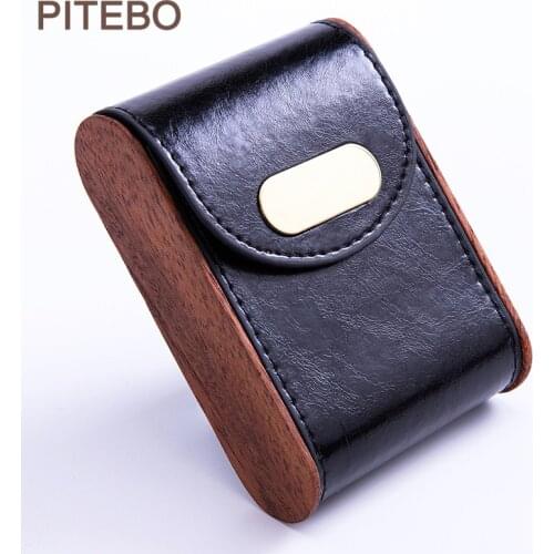 PITEBO Mens 20 cigarettes whole pack pack pack pack clamshell stylish solid wood cigarette pack cigarette protection pack