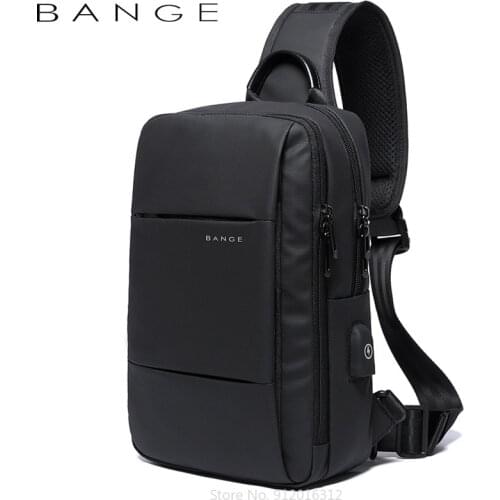 Xiaomi Fashion Business Single Shoulder Bag Waterproof Work Travel Crossbody Bag USB Men Chest Bag Oxford Cloth Back Pack