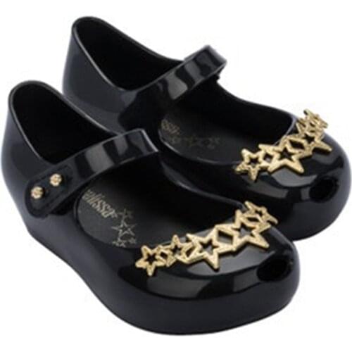 2021 New Children mini Melissa star jelly sandals baby fish mouth beach shoes Girls princess Party PVC sandals Kids MN048