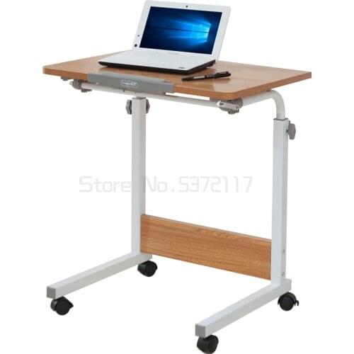 Movable bedside table computer table household simple folding table desk writing desk