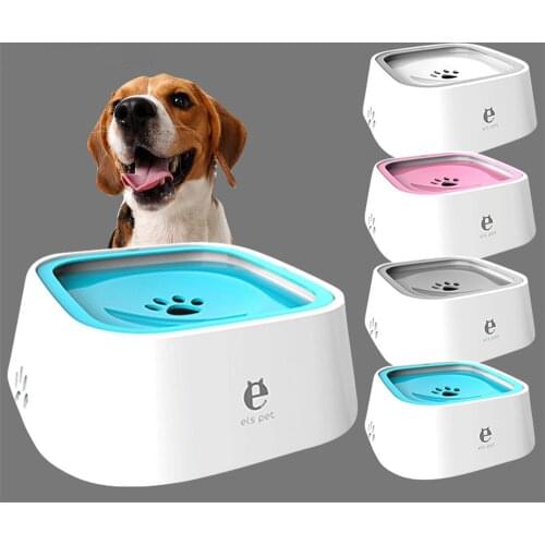 Floating Water Bowl Dog Drinking Dispenser Not Wetting Mouth Puppy Cat Drinking Fountain Plastic Non Slip Pet Kitten Feeder