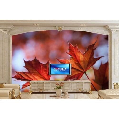 Custom 3d wall murals wallpaper,Closeup Foliage Maple Nature wallpapers,living room tv sofa wall bedroom papel de parede