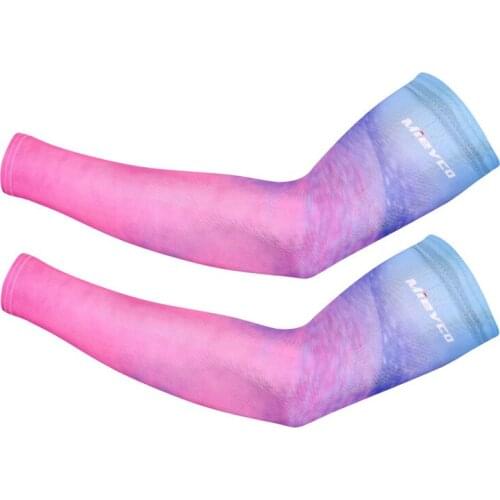 Women Arm Sleeves Sun Protective Running Cycling Luvas Ciclismo Lycra Thumb Basketball Elbow Pad Fitness Outdoor Sports Warmer