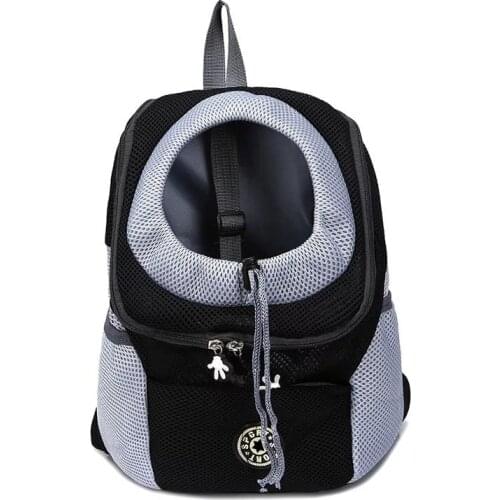 Dog Backpack Outdoor Pet Dog Cat Carrier Travel Bag Portable Double Shoulder Mesh Canvas Bag Breathable Dog Accessories