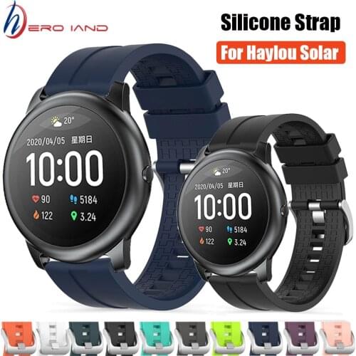 Silicone Strap Watchband for Xiaomi Haylou Solar LS05 Bracelet Band Sport Replacement Wristband for Haylou Solar LS05 Correa