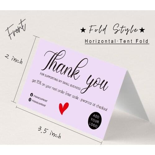 Modern script black lavender order thank you business card,Minimalist Modern Small Business Thank You Cards Template