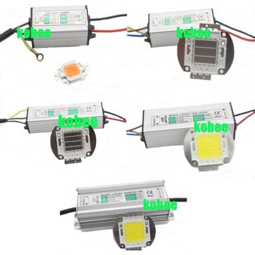 LED SMD Chip Bulb 10W 20W 30W 50W 100W Warm White Cool White Natural White UV 395nm With LED Driver Supply for plant grow light