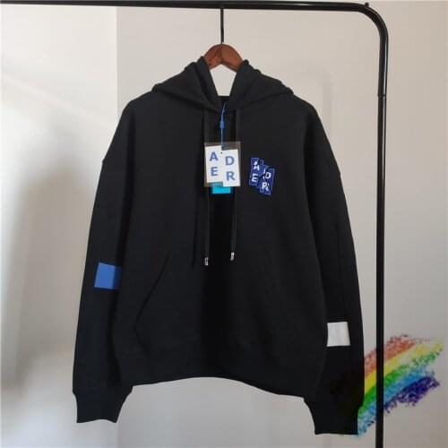 Broken Letter Embroidery Adererror Hoodie Men Women 6th Anniversary Patchwork ADER ERROR Sweatshirts Hoodies Pullovers