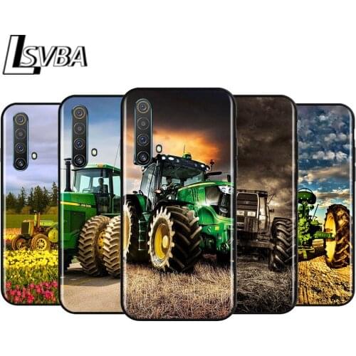 Tractor cool for OPPO Realme V15 X5 X3 X50 X7 X2 C17 C11 C3 C2 7 7i 6 6S 6i 5 3 2 Pro Soft Black Phone Case