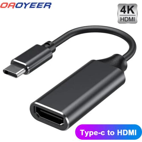 USB C to HDMI-compatible Adapter 4K 30Hz Cable Type C for MacBook Samsung Galaxy S10 Huawei Mate P20 Pro USB-C HDMI-Adapter