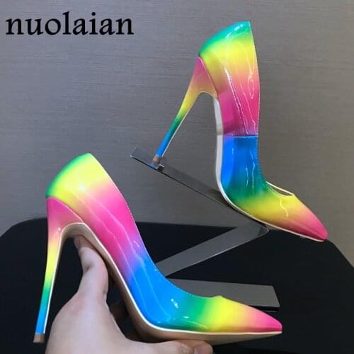 Patent Leather Point Toe Women Shoes Pump Shoe Dress High Heel Shoe Wedding Footwear Woman Party Pumps Wedge Platform High Heels
