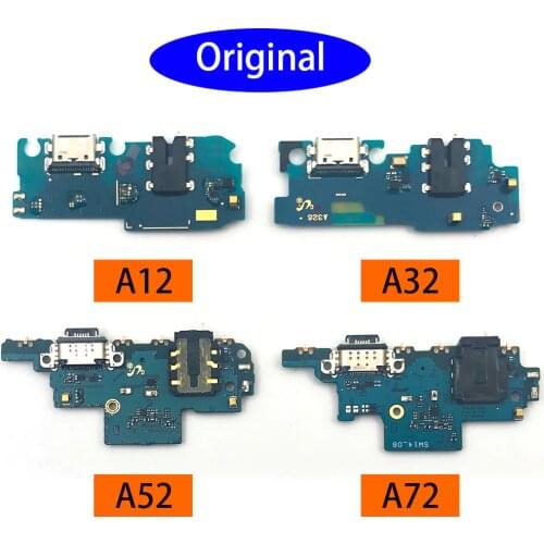 10Pcs,100% Original For Samsung Galaxy A12 A52 A72 USB Micro Charger Charging Port Dock Connector Microphone Board Flex Cable