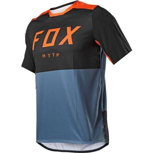 2021 Motorcycle Mountain Bike Team Downhill Jersey HTTP Fox MTB Offroad MX Bicycle Locomotive Shirt Cross Country Mountain Bike