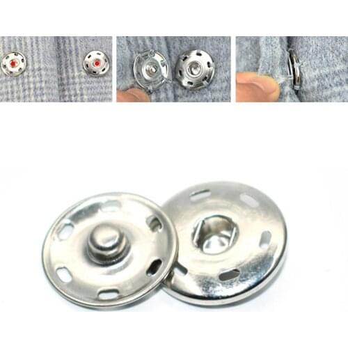 5pcs Bronze Silver Metal Magnet Button For Diy Bags Snaps Buttons Clasp Fastener Snap Button Sewing Accessories
